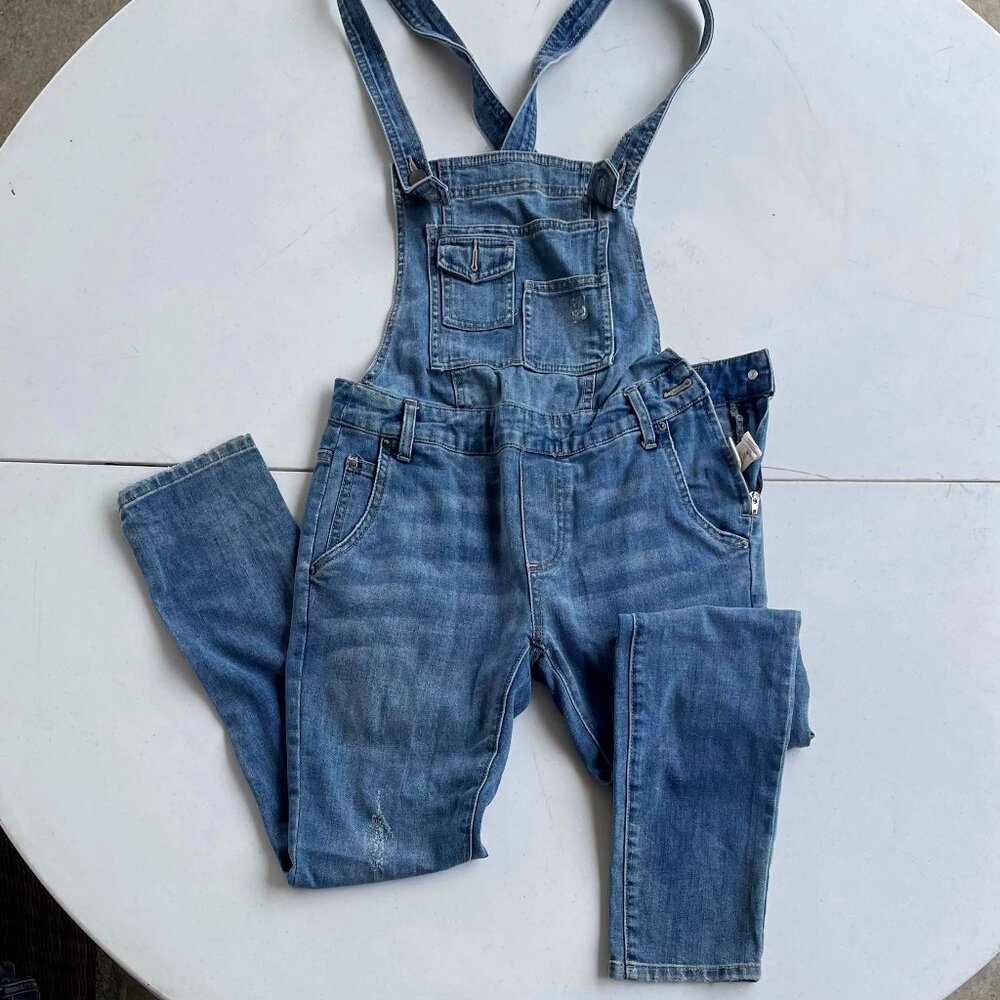 Blue Overalls - FREE PEOPLE